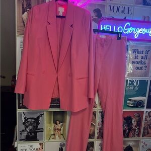 H&M Pink Blazer and Trousers Set